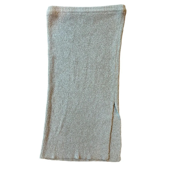Vici Knit Midi Skirt Oatmeal Size Medium - Picture 1 of 5